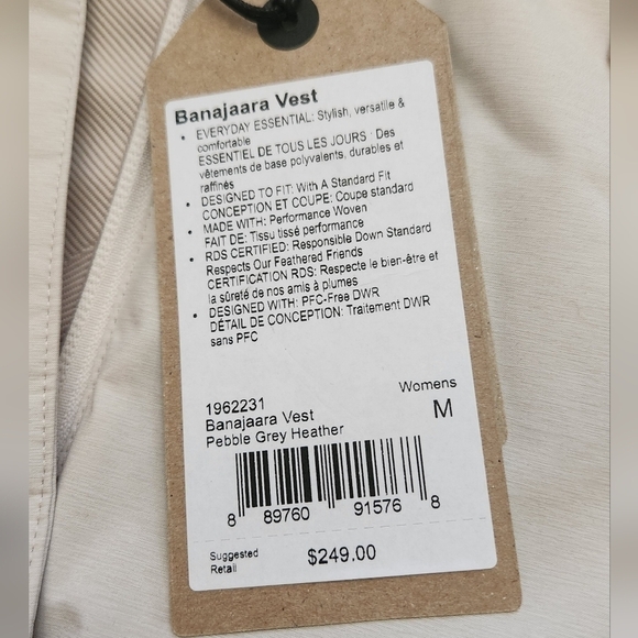 PRANA FAUX FUR LINED PUFFER VEST - Picture 7 of 14